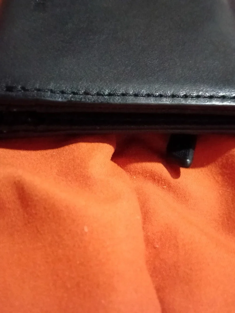 #1FW Fossil Black Leather Bi-Fold Card Holder Wallet